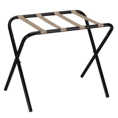 Household Essentials - Black Luggage Rack