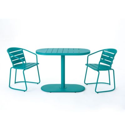 Noble House - Santa Monica Outdoor 3pc Dining Set, Quick Ship