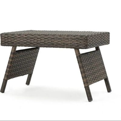 Noble House - Salem Outdoor Folding Side Table, Quick Ship
