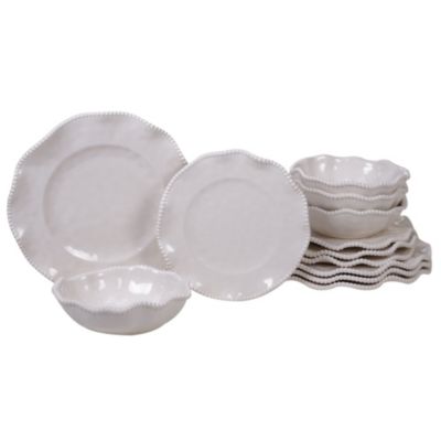 Certified International - Perlette Cream 12-Pc. Dinnerware Set