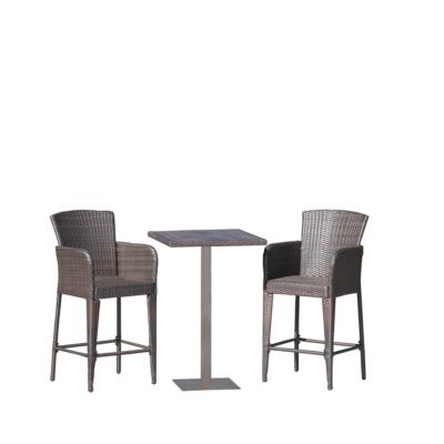 Noble House - Leo Outdoor 3pc Bar Set, Quick Ship
