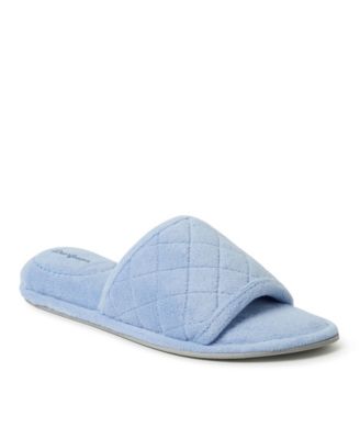 Dearfoams - Microfiber Terry Slide with Quilted Vamp