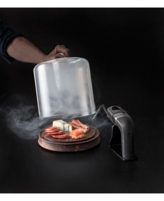 Crafthouse Glass Smoking Cloche with Handheld Smoker & Chips image