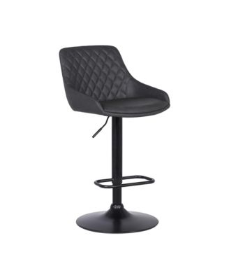 Armen Living - Anibal Adjustable Bar Stool, Quick Ship