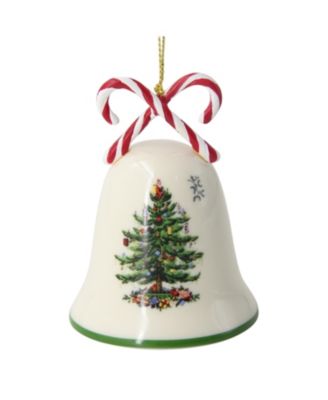 Spode - Christmas Tree Candy Cane Bell Ornament