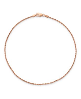 Macy's - Rope Chain Anklet in 14k Rose Gold