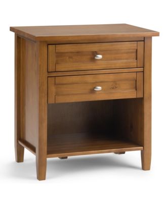 Simpli Home - Warm Shaker Bedside Table