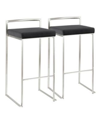 Lumisource - Fuji Bar Stool, Quick Ship (Set of 2)