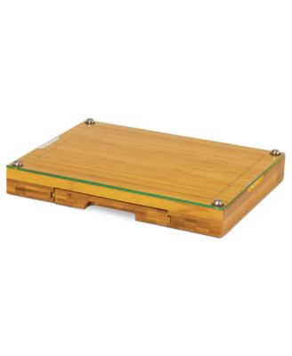 Toscana® by Concerto Glass Top Cutting Board with Cheese Tools image