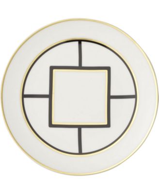 Metro Chic Salad Plate White Rim image