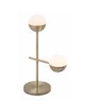 American Heritage Billiards - Waterloo Table Lamp White & Brushed Bronze