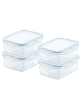 Lock n Lock - Purely Better 8-Pc. Rectangular Food Storage Containers with Dividers, 12-Oz.