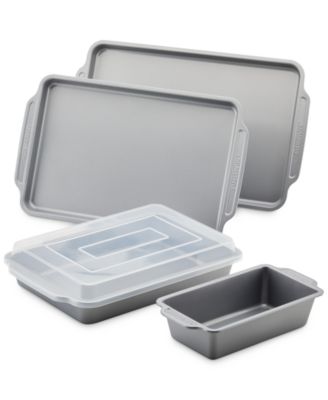 Farberware - Nonstick Bakeware Set with On-the-Go Cake Pan and Lid, 5-Piece