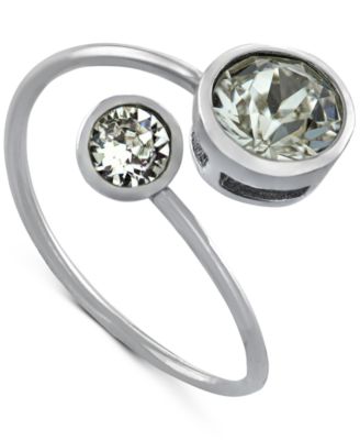 Giani Bernini - Crystal Bypass Ring in Sterling Silver