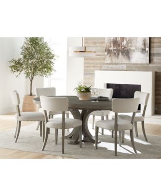 Bernhardt - Albion 7-pc. Dining Set (Round Table and 6 Side Chairs)