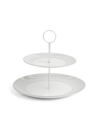 Gio Platinum Cake Stand, 2 Tier image