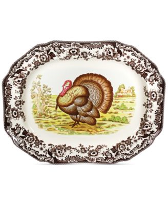 Spode - Woodland Turkey Octongal Platter