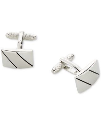 Perry Ellis Portfolio - Men's Diagonal Line Cufflinks
