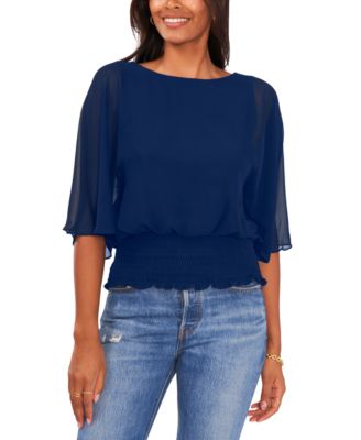 Sam & Jess - Women's Smocked-Waist Top