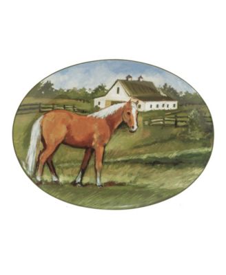 York Stables Oval Platter, 16" image