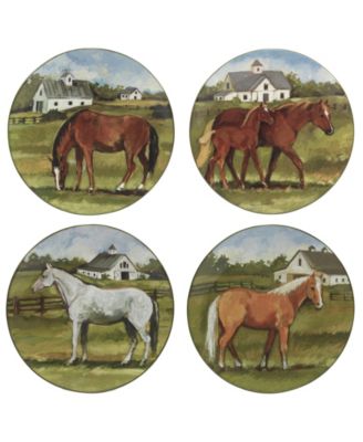 York Stables Dinner Plates, Set of 4 image