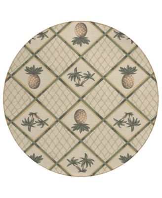 Kendall Kitchen Washable KE7 8' x 8' Round Area Rug image