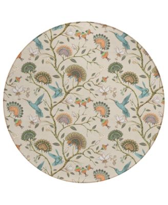 Kendall Kitchen Washable KE19 8' x 8' Round Area Rug image