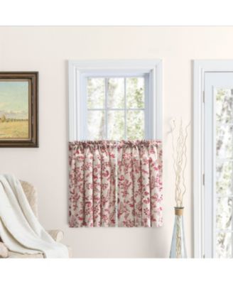 Waverly Gardens Rod Pocket Tier Curtain Pair 84"W x 24"L image