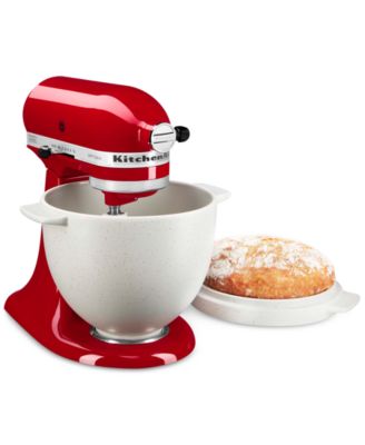 KitchenAid - Ceramic Bread Bowl with Baking Lid  KSM2CB5BGS