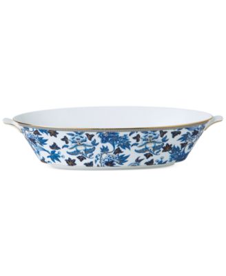 Hibiscus Oval Serving Bowl image