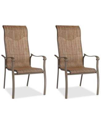 CLOSEOUT! Set of 2 Oasis Aluminum Outdoor Dining Chairs, Created for Macy's image