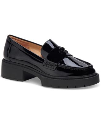 COACH - Women's Leah Platform Lug-Sole Block-Heel Loafers