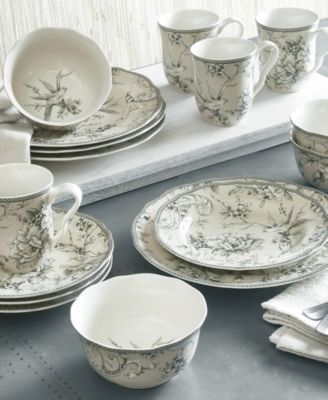222 Fifth - Adelaide Blush 12 Pc Dinnerware Set, Service for 4