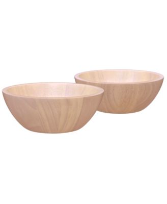 Hammock Wood Set of 2 Small Bowls, 7", 20 oz. image