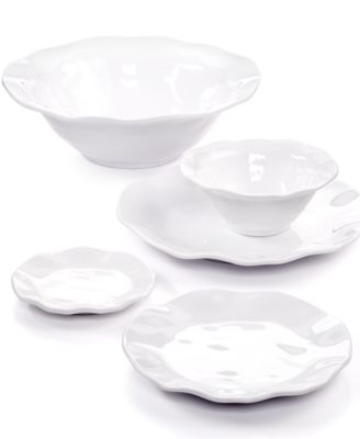 Q Squared - QSquared Ruffle White Melamine Collection