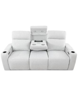 Furniture - Greymel 84" Fabric Sofa with Power Headrests