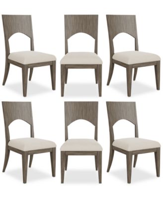 Furniture 6-Pc. Rubberwood Frandlyn Side Chair Set image