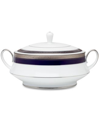 Crestwood Cobalt Platinum Covered Vegetable Bowl, 10.25", 48 oz. image