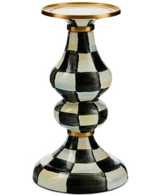 MacKenzie-Childs - Courtly Check Medium Pillar Candlestick