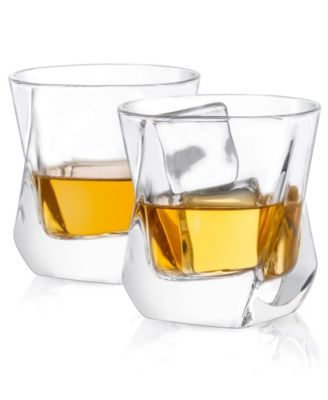 JoyJolt Aurora Whiskey Glasses, Set of 2 image