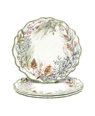 Winters Forest Dinner Plates, Set of 4 image