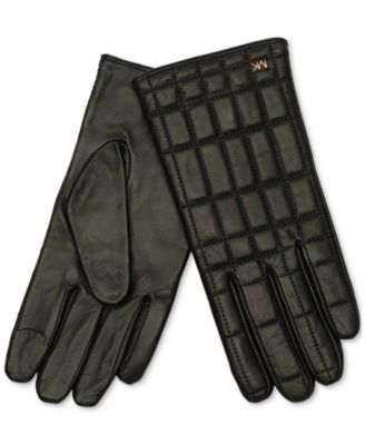 Michael Kors - Women's Quilted Leather Tech Gloves