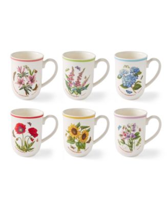 Botanic Garden Meadow Assorted Tulip Mugs, Set of 6 image