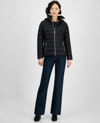 Michael Kors - Women's Hooded Zip Packable Down Puffer Coat