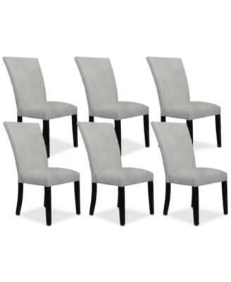 Kellet 6 Pc. Velvet Dining Chair Set, Created for Macy's image