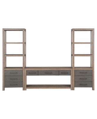 Portmore 60" Wood 3PC TV Console Set (60" Console, 2 Piers) image