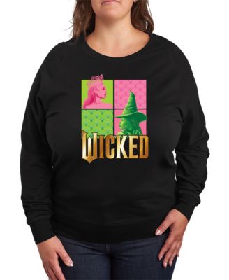 Hybrid Apparel - Plus Size Wicked Elphaba Glinda Graphic Pullover T-Shirt