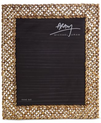 Antique Gold-Tone 8" x 10" Palm Frame image