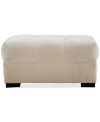 Furniture - Elbeth Fabric Ottoman