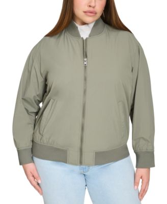 Levi's - Trendy Plus Size Lightweight Zip-Front Bomber Jacket